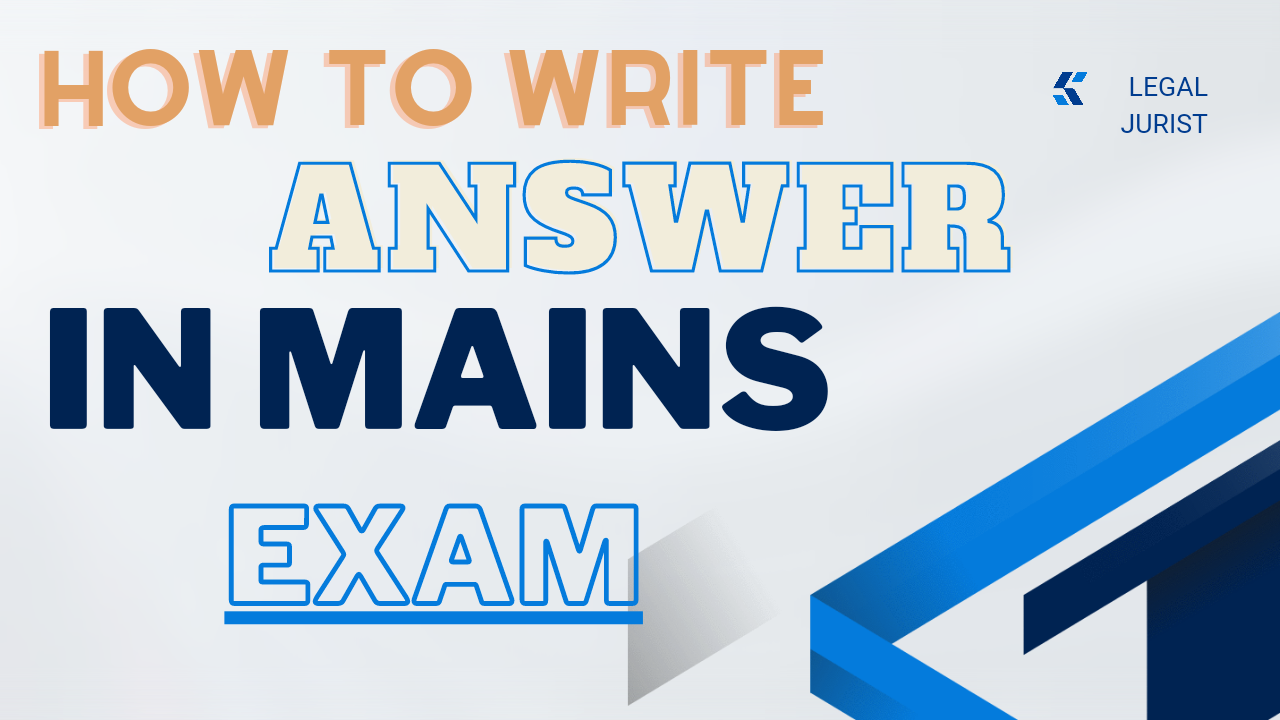 How to write answer in judiciary mains exam