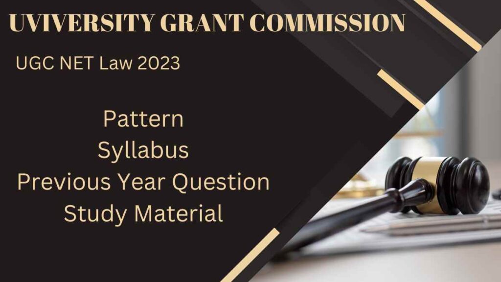 UGC NET Law 2023