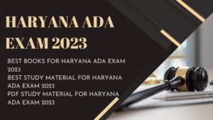 Best Book for Haryana ADA Exam 2023 | Haryana ADA Study Material 2023