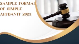 Simple Affidavit Performa 202